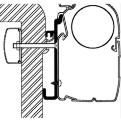 Thule Adapter Rapido Serie 7, 8, 9, Länge 4 M