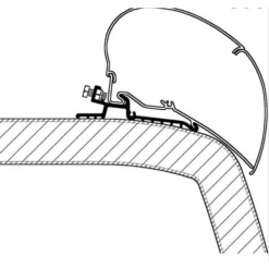 Thule Adapter Hymer SX, Länge 5 M