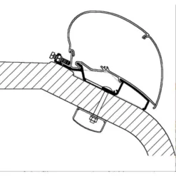 Thule Adapter LMC Liberty TI / TEC, Länge 4 M