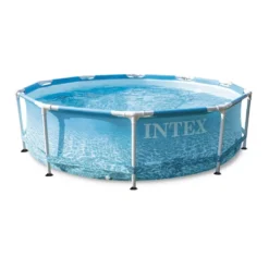 Aufstellpool Intex Beachside Metal Frame Poolset 305x76 Cm, Rund