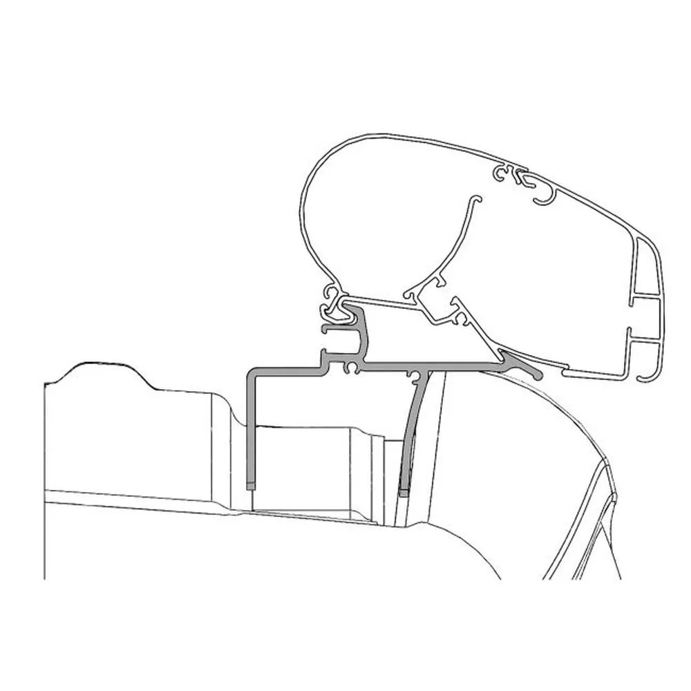 Dometic PR 2000 Markisen-Adapter Für VW Crafter / MAN TGE Ab Baujahr 2017 1 Dometic PR 2000 Markisen-Adapter Für VW Crafter / MAN TGE Ab Baujahr 2017