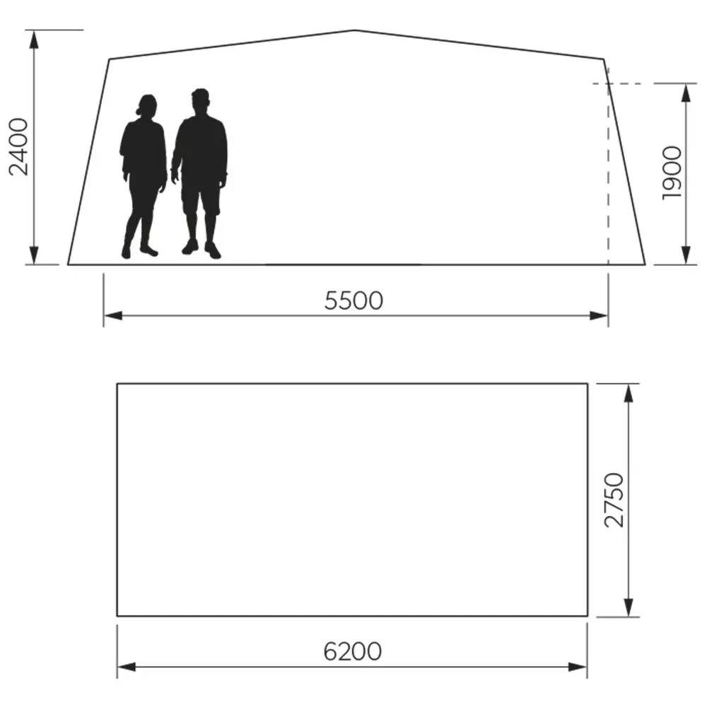 Luftvorzelt Wohnwagen Dometic Residence AIR All-Season | Grösse 15 | 1.000 - 1.025 2 Luftvorzelt Wohnwagen Dometic Residence AIR All-Season | Grösse 15 | 1.000 - 1.025 – Bild 2