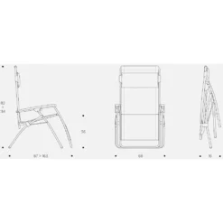 Relaxsessel Lafuma R Clip, Iso Terre -Dometic Verkaufs-Shop masse groesse lafuma r clip batyline iso terre relaxsessel campingstuhl liegestuhl klappbar 1000 7 24896