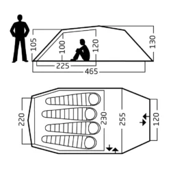 Neu eingetroffen -Dometic Verkaufs-Shop nordisk oppland 4 pu dark olive groesse massangaben outdoorzelt 1000 1 25026