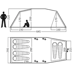 Neu eingetroffen -Dometic Verkaufs-Shop nordisk reisa 6 pu groesse massangaben familienzelt 1000 1 22607