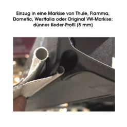 Buszelt-Kederadapter Outwell Befestigung-Adapter-Set Mit Doppelkeder 7-7+5 Mm -Dometic Verkaufs-Shop outwell einzug in eine markise von thule fiamma dometic westfalia oder original vw markise duennes keder profil 5 mm 1000 6 20116