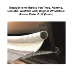 Buszelt-Kederadapter Outwell Befestigung-Adapter-Set Mit Doppelkeder 7-7+5 Mm -Dometic Verkaufs-Shop outwell einzug in eine markise von thule fiamma dometic westfalia oder original vw markise duennes keder profil 5mm 1000 5 20116