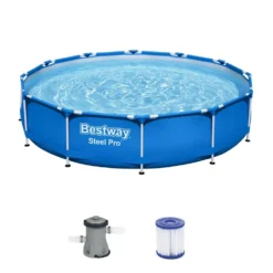 Familienpool Bestway Steel Pro Frame Pool Set 366x76 Cm, Rund 8 Familienpool Bestway Steel Pro Frame Pool Set 366x76 Cm, Rund -Dometic Verkaufs-Shop runder aufstellpool bestway steel pro frame pool set 366x76cm grosser familienpool gestaengepool blau 1000 3 22548