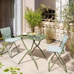 Campingtisch Lafuma Balcony II, Moss -Dometic Verkaufs-Shop tisch terrasse lafuma balcony 2 colorblock moss klappbarer gruener campingtisch balkontisch 1000 9 24937